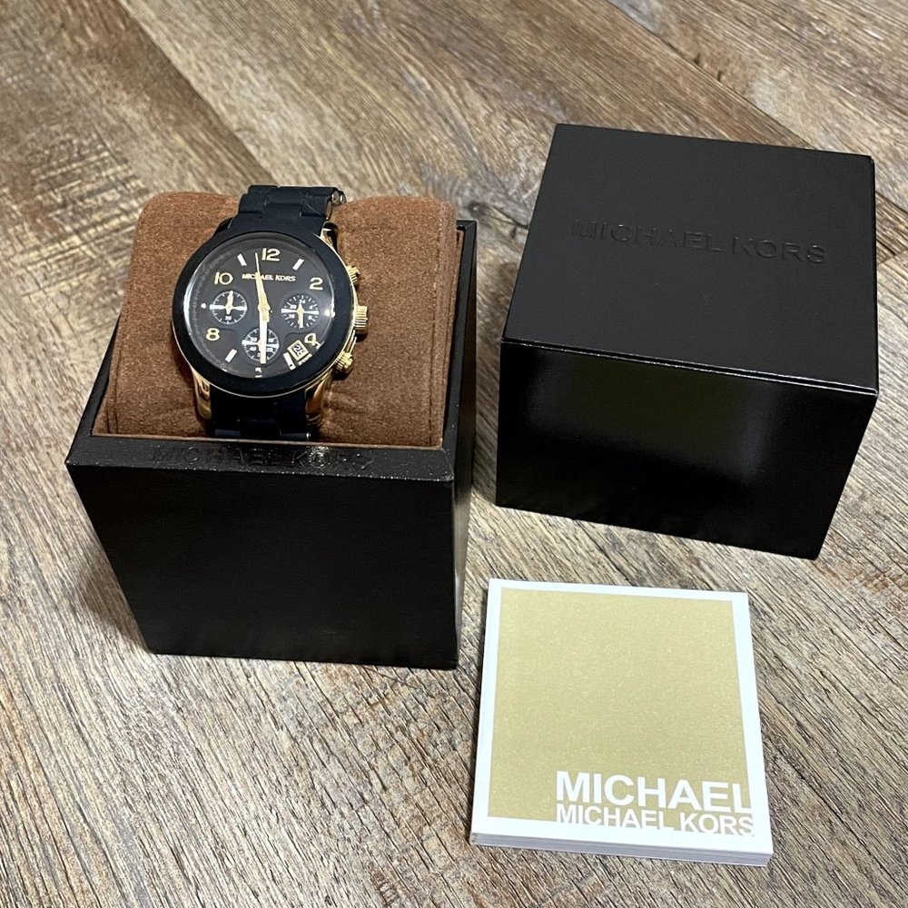 Michael Kors Women's Runway Black Watch MK5191